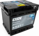 Exide Premium Carbon Boost 12V 53Ah, 540A, EA530, pravá