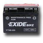 EXIDE YT9B-BS 12V 8Ah 110A Maintenance Free motobaterie ET9B-BS