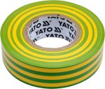 Izolační páska elektrikářská PVC 19mm / 20m žluto-zelená