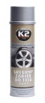 K2 SILVER LACQUER FOR WHEELS RALLY 500 ml - stříbrný lak na kola