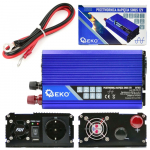Měnič napětí 12/230V 500W/1000W, čistá sinusovka GEKO