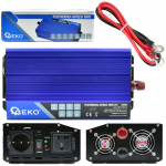 Měnič napětí 24/230V 1000W/2000W, čistá sinusovka GEKO