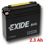 Motobaterie EXIDE BIKE Maintenance Free 2,3Ah, 12V, YT4B-BS ET4B-BS