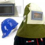 Ochranná maska s přilbou na pískování MAR-POL