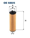 Olejový filtr Filtron OE 688/6