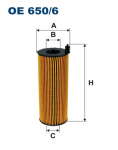 Olejový filtr Filtron OE650/6