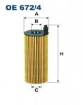 Olejový filtr Filtron OE672/4
