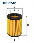 Olejový filtr Filtron OE674/1