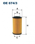 Olejový filtr Filtron OE674/3