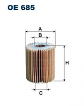 Olejový filtr Filtron OE685