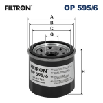 Olejový filtr Filtron OP 595/6