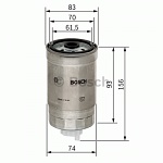 Palivový filtr Bosch 1 457 434 106