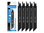 Pilové plátky do ocasky na kov 150 mm, 24 TPI, bimetal, sada 5 ks - GEKO