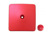 Plastová krytka - hranol 90 x 90 mm, červená KAXL
