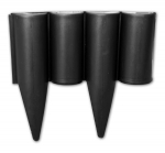 Plastový obrubník - palisáda 2,5m, 225mm, černá PALGARDEN