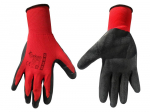 Pracovní rukavice velikost 10", červeno-černé GEKO