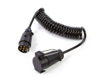 Prodlužovací kabel k přívěsu (spirálový) 3 m, 7 pólů, 12 V, samec/samice - MAR-POL