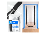 Protiprachové dveře se zipem U, 220×120 cm – GEKO