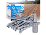 Terasové vruty 4,5×60 mm 250 ks + bit T15 – GEKO