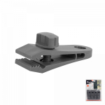 Upínací spona na plachty, sítě, tkaniny, šedá sada 8 ks BUNGEE CORD CLIPS