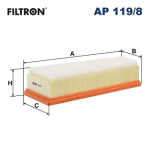 Vzduchový filtr Filtron AP 119/8